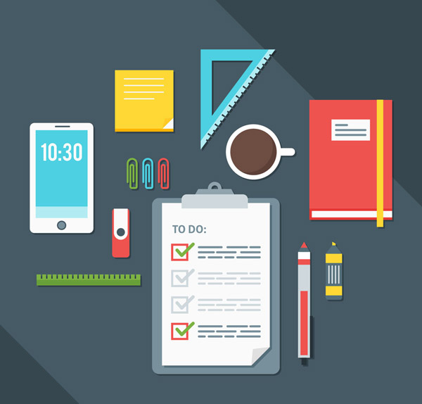 辦公用品矢量圖 數(shù)字化辦公時(shí)代的視覺新助手